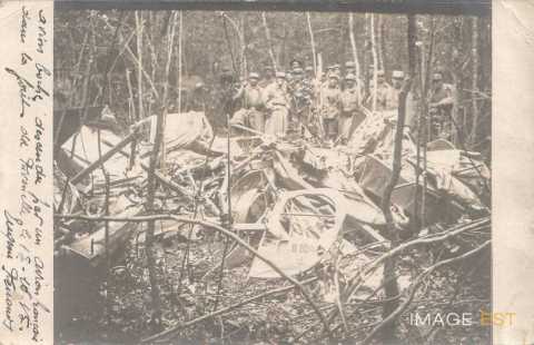 Avion abattu en 1915 (Pont-à-Mousson)